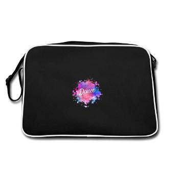 Danse Couleur, Danse, Danseur, Amour, Amour - Sac Retro - noir/blanc - Dos