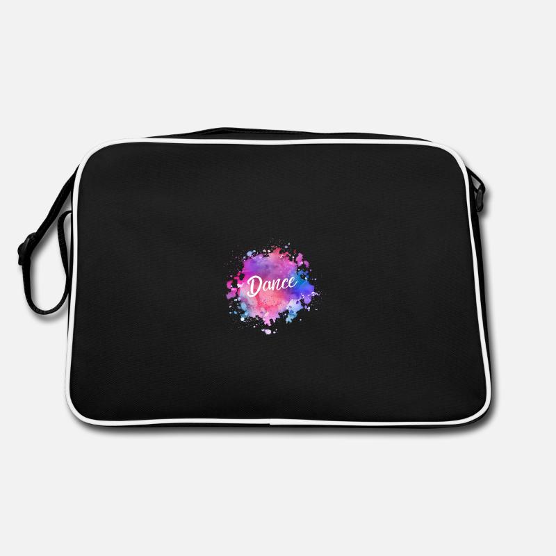 Dance Farbe, Tanzen, Dancer, Liebe, Love Retro Tasche