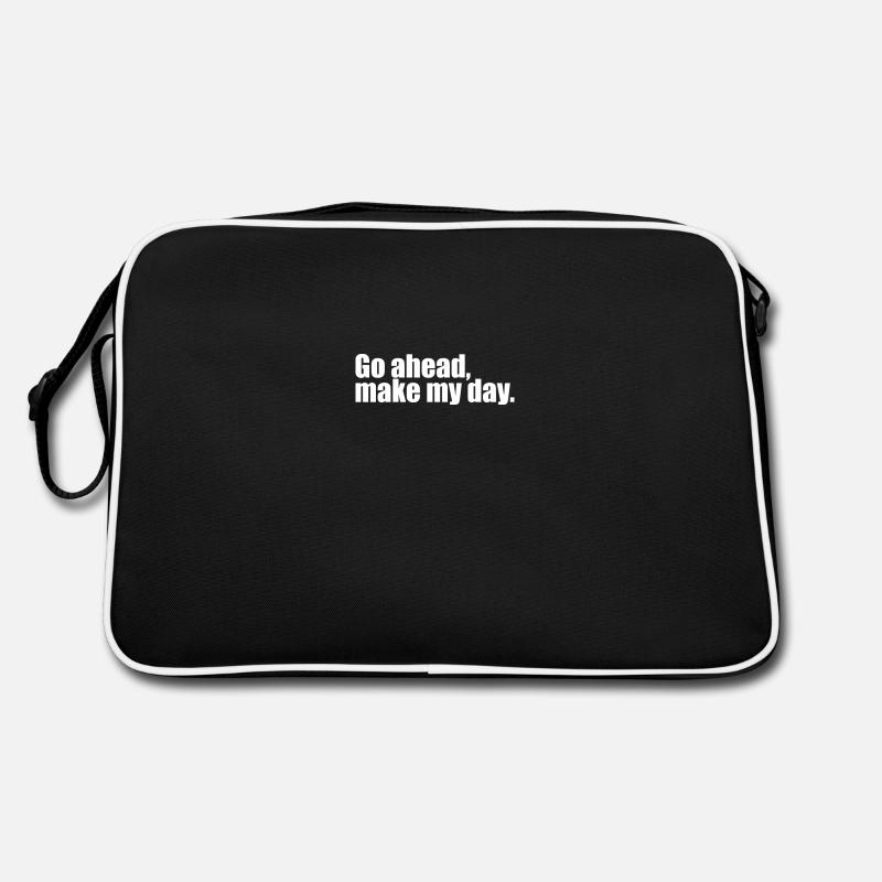 Machen Sie meinen Tag Zitat Retro Tasche