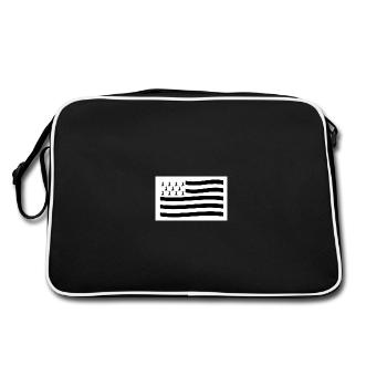 drapeau breton symbole bretagne cadeau - Sac Retro - noir/blanc - Dos