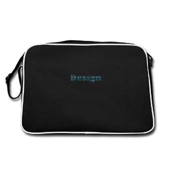 Design - Retro Tasche - Schwarz/Weiß - Hinten