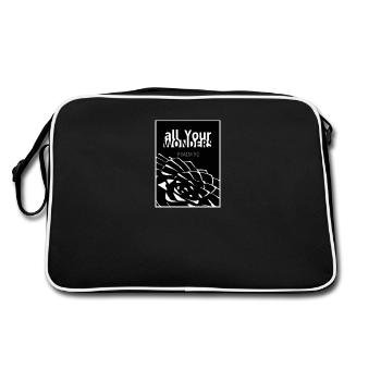 all YOUR wonders Araucaria white - Retro Bag - black/white - Back