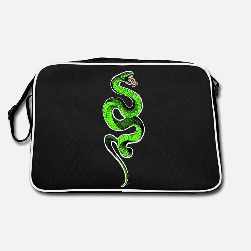 Serpent vert Sac Retro