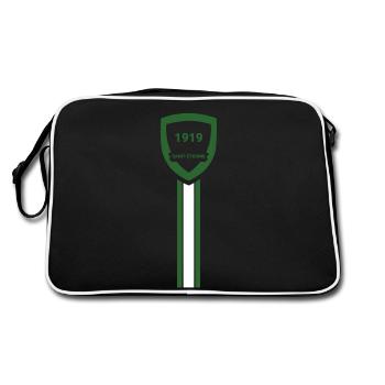 Saint Etienne football club - Retro Bag - black/white - Back