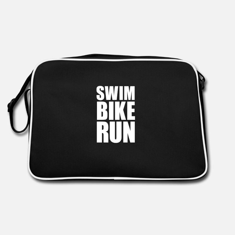 SWIM BIKE RUN Retro Tasche