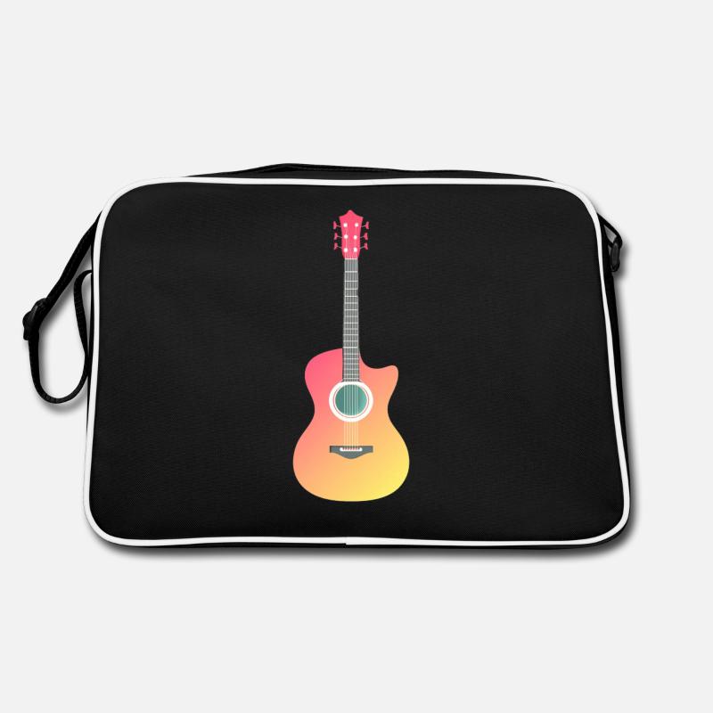Guitar cool vector design temporary art Retro Bag