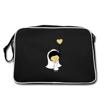 bride - Retro Bag - black/white - Back