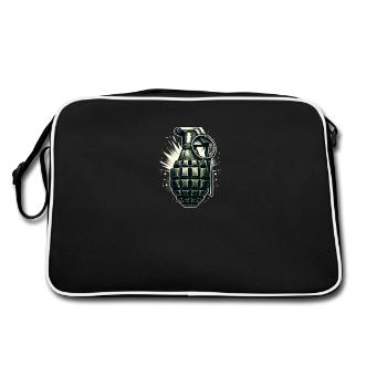 Conception de l’explosion : Grenade classique - Sac Retro - noir/blanc - Dos