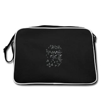 runebommen - Retro Tasche - Schwarz/Weiß - Hinten