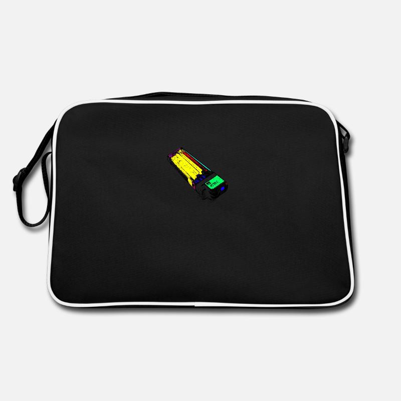 Briquet coloré - Sac Retro - noir/blanc