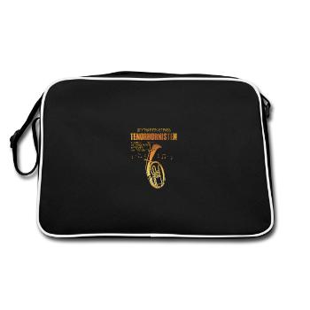 Tenorhorn - Dynamik eines Tenorhornisten - Retro Tasche - Schwarz/Weiß - Hinten