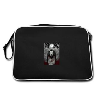 Culte de la forêt - Sac Retro - noir/blanc - Dos