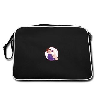 Vintage Feminist Woman 2020 - Retro Bag - black/white - Back