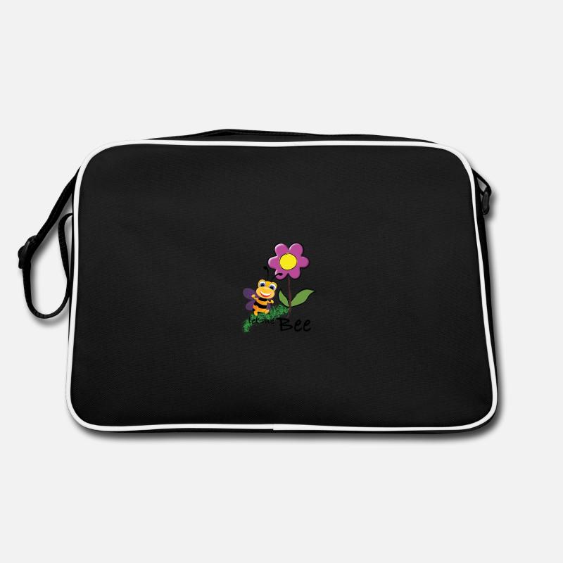 Abeille sur fleur Sac Retro