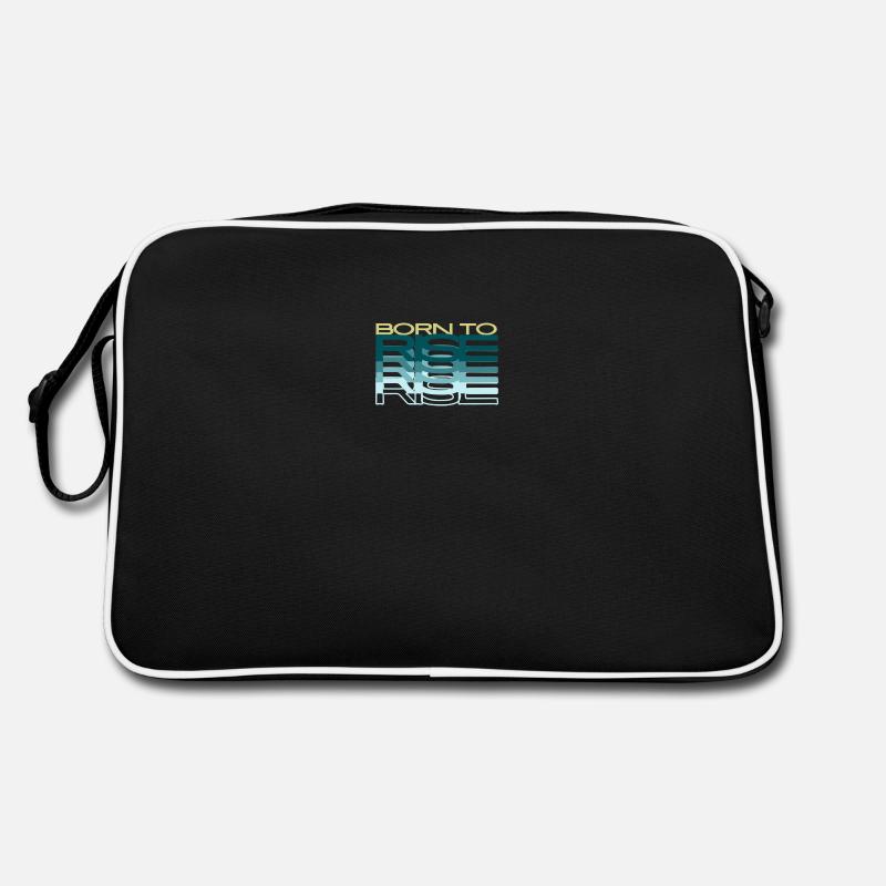 Né pour s’élever - Sac Retro - noir/blanc