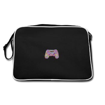 RUDIGAMER CONTROLLER BRO - Sac Retro - noir/blanc - Dos