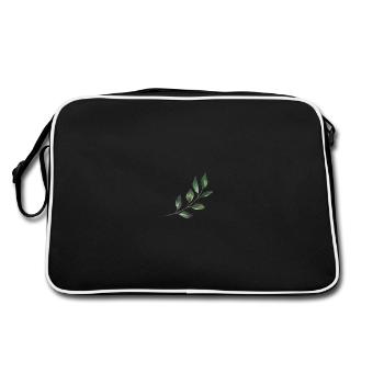 Leaves - Retro Bag - black/white - Back
