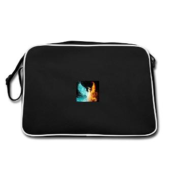 eau et feu - Sac Retro - noir/blanc - Dos