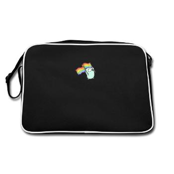 Pride gopher - Retro Bag - black/white - Back