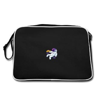 Astronaut Pizza Hero - Retro Bag - black/white - Back