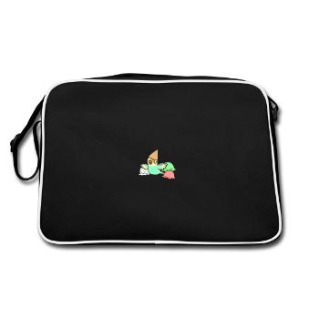 budgie with icecream - Sac Retro - noir/blanc - Dos