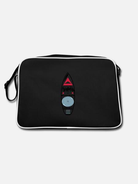 surfer - Retro Bag - black/white - Back