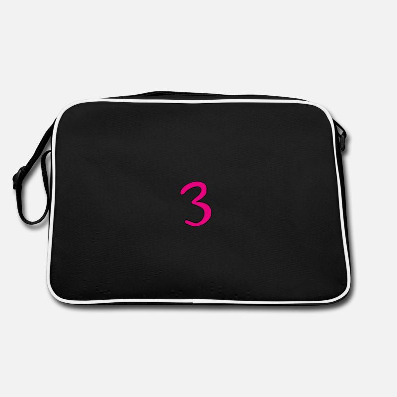 3 in pink Retro Bag