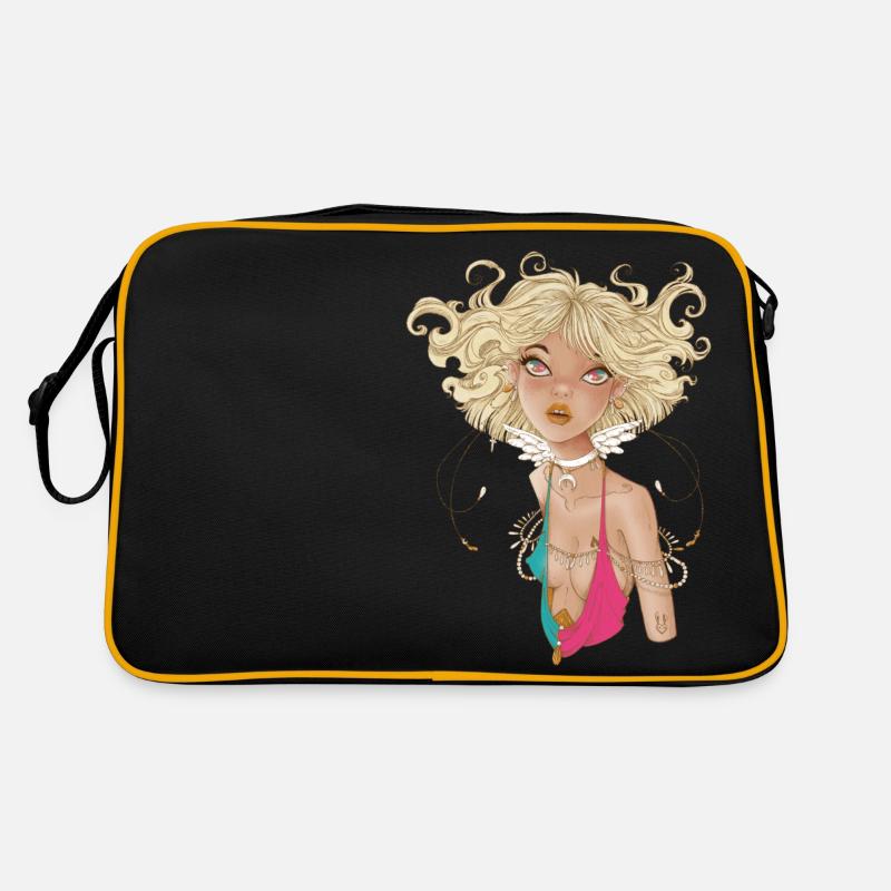 Engelhafter Blick Retro Tasche