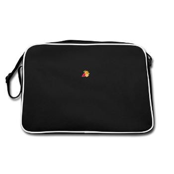 Früchte - Retro Tasche - Schwarz/Weiß - Hinten