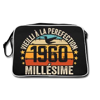 Millésime 1960 Cadeau D’anniversaire Rétro 1960 - Sac Retro - noir/blanc - Dos