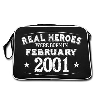Real Heroes sont nés en février 2001 Anniversaire - Sac Retro - noir/blanc - Dos
