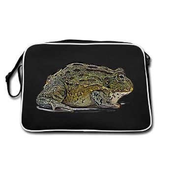 African bullfrog - Retro Bag - black/white - Back