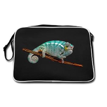 Chameleon - Retro Bag - black/white - Back