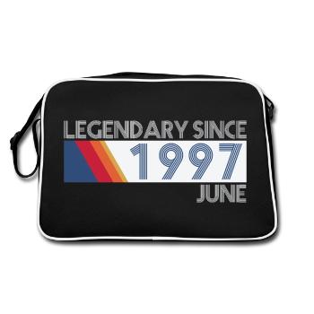 Retro SiFi Legendary since June 1997 - Birthday - Retro Bag - black/white - Back