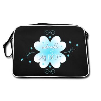 baby boy - Retro Tasche - Schwarz/Weiß - Hinten