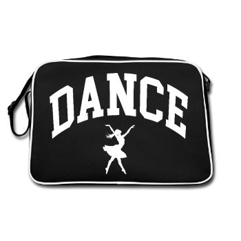 Tanzen - Retro Tasche - Schwarz/Weiß - Hinten