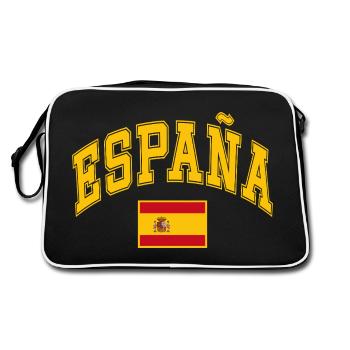 Drapeau de l’Espagne - Sac Retro - noir/blanc - Dos