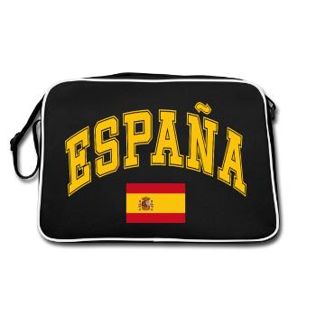 Drapeau de l’Espagne - Sac Retro - noir/blanc - Dos
