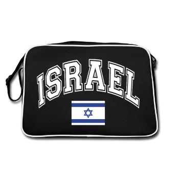 Drapeau d’Israël - Sac Retro - noir/blanc - Dos