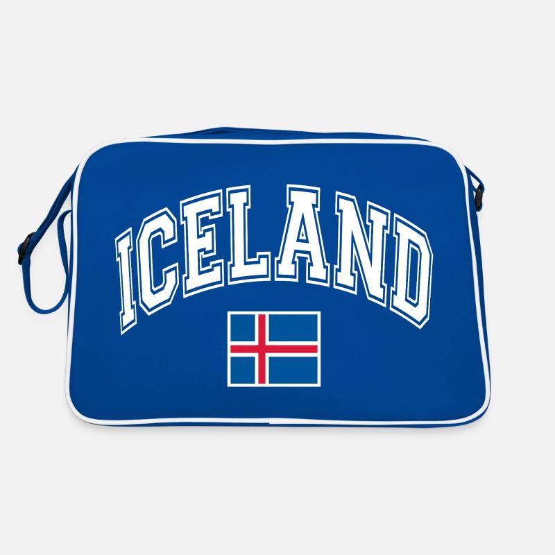 Iceland Flag Retro Bag