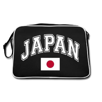 Drapeau du Japon - Sac Retro - noir/blanc - Dos