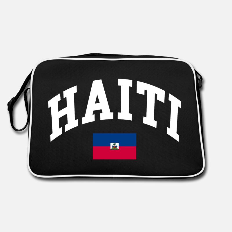 Haiti Flag Retro Bag