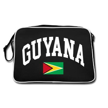 Guyana - Sac Retro - noir/blanc - Dos