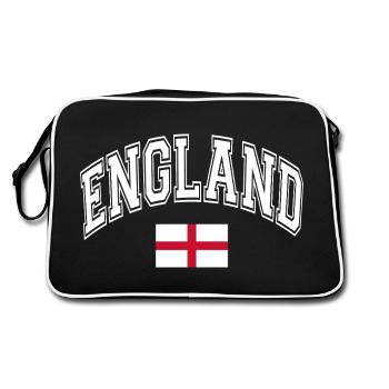England Flag - Retro Bag - black/white - Back