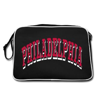 Philadelphia - Retro Bag - black/white - Back