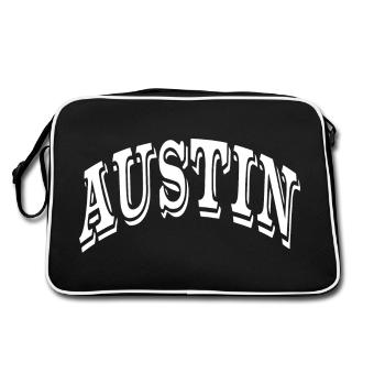 Austin - Sac Retro - noir/blanc - Dos