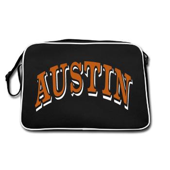 Austin - Sac Retro - noir/blanc - Dos