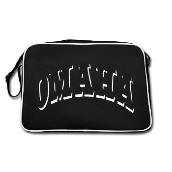 Omaha - Sac Retro - noir/blanc - Dos
