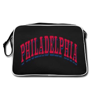 Philadelphia - Retro Bag - black/white - Back