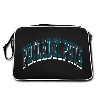 Philadelphia - Retro Bag - black/white - Back